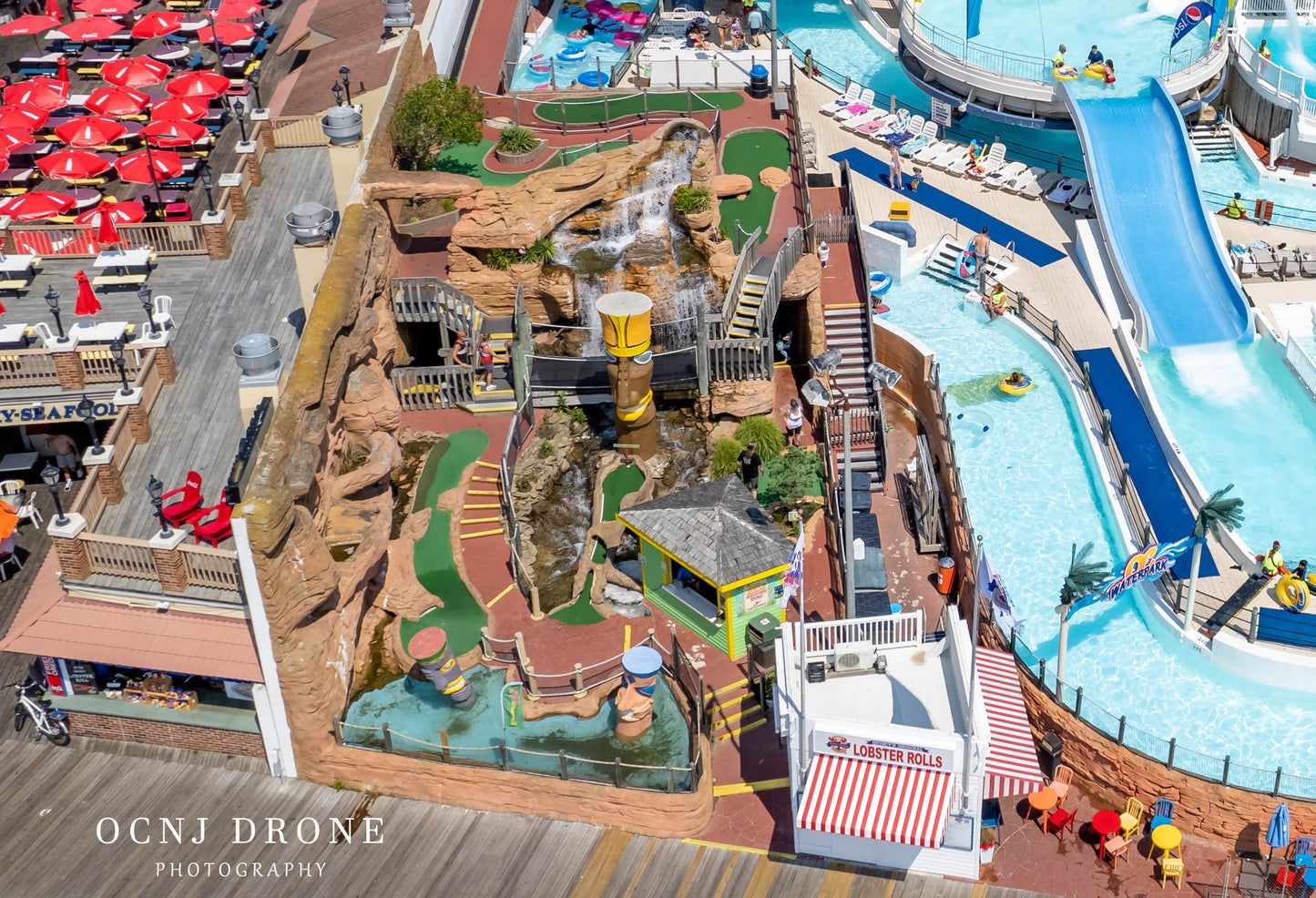 OC Adventure Golf aerial drone photo Ocean City NJ | OCNJ Drone
