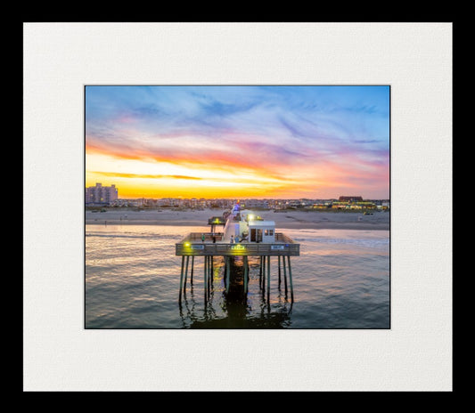 Ocean City NJ fishing pier aerial drone photo | OCNJ Drone