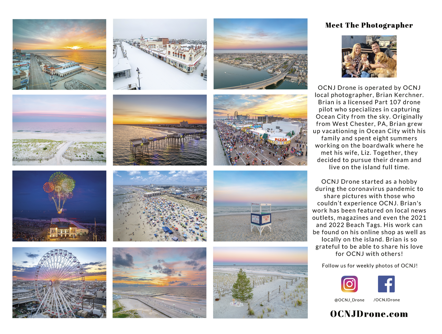 2025 Ocean City, NJ Wall Calendar image 1