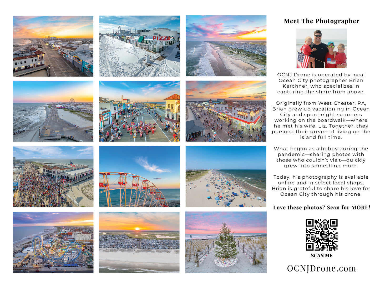 2027 Ocean City, NJ Wall Calendar
