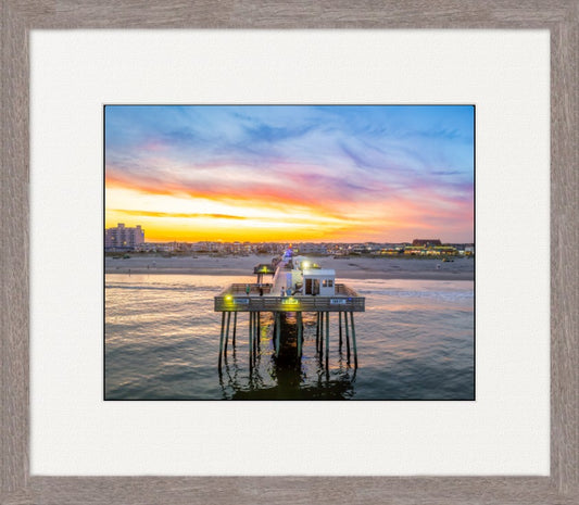 Ocean City NJ fishing pier aerial drone photo | OCNJ Drone